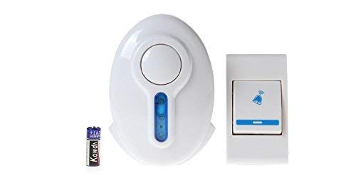Gesto Remote Control Door Bell - Dust & Waterproof Plastic Wireless Calling Bell - White Door Bell Wireless for Home, Shop & Office - Cordless Call Bell for Desk, Counter & Table - Image 3