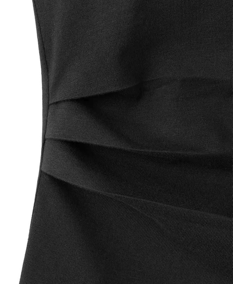 Mango Cotton T-Shirt With Asymmetrical Hem