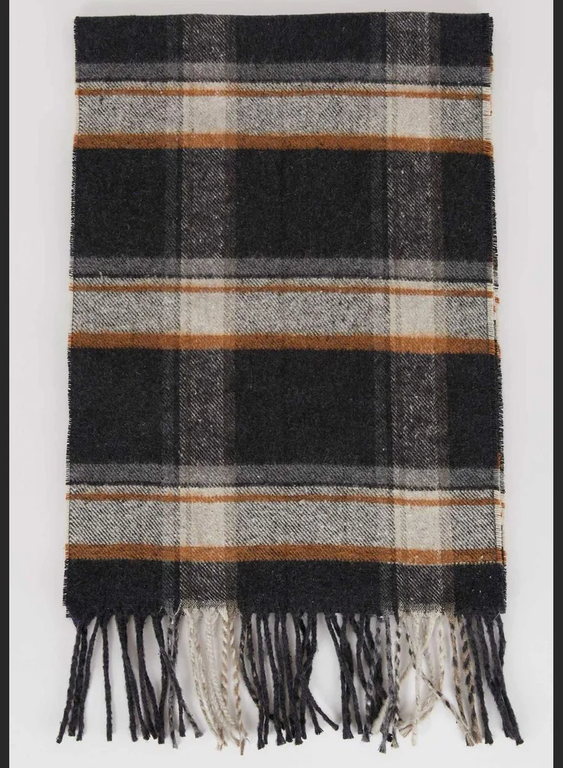 DeFacto Check Patterned Knit Scarf