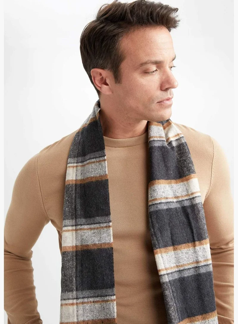 DeFacto Check Patterned Knit Scarf