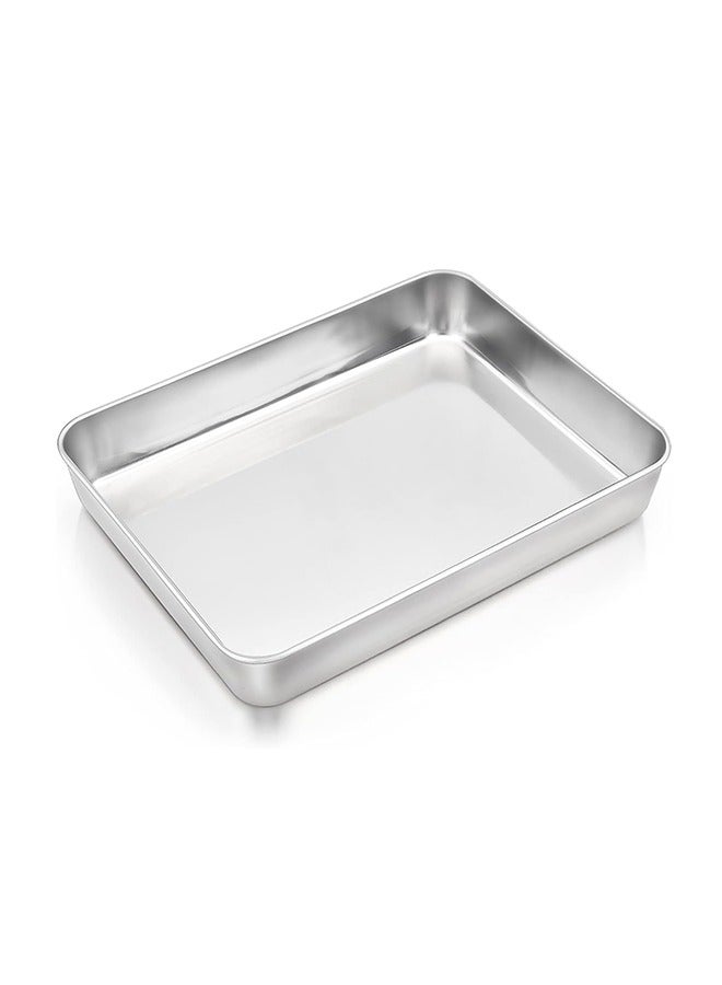Majestic Premium Aluminium Baking Tray Set – 3-Piece Rectangular Roasting Pans, Sizes 26x17 cm, 31x23 cm, 36x29 cm – Durable, Food-Grade, Dishwasher & Oven Safe, Ideal for Cakes, Lasagna, Veggies & More  - Image 2