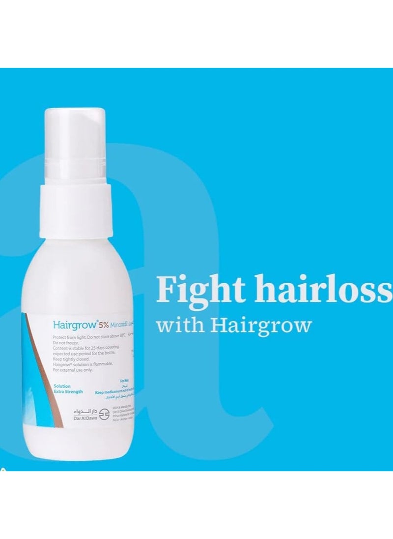 Dar Al Dawa Hairgrow 5% minoxidil 6 months supply (6 bottles x 50ML  - Image 3