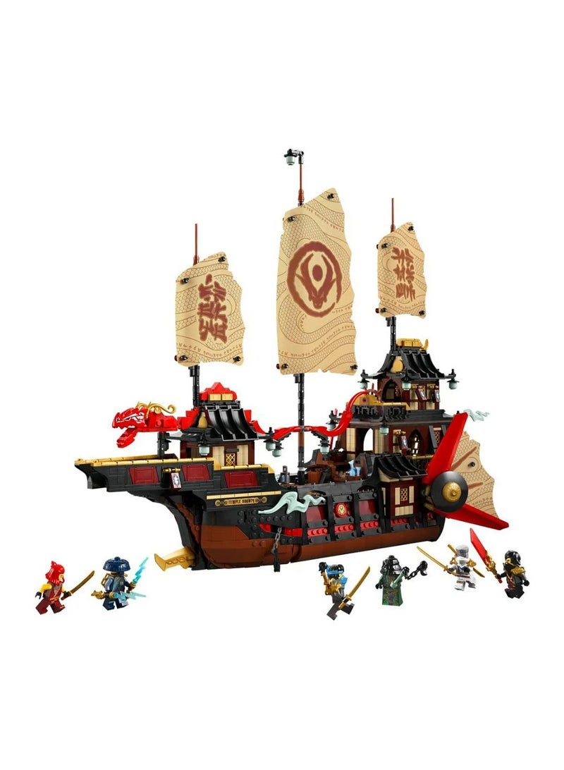 LEGO NINJAGO The Temple Bounty Ship Toy Building Kit with 6 Minifigures Including Cole 71848 - 2387 Pieces - Image 3