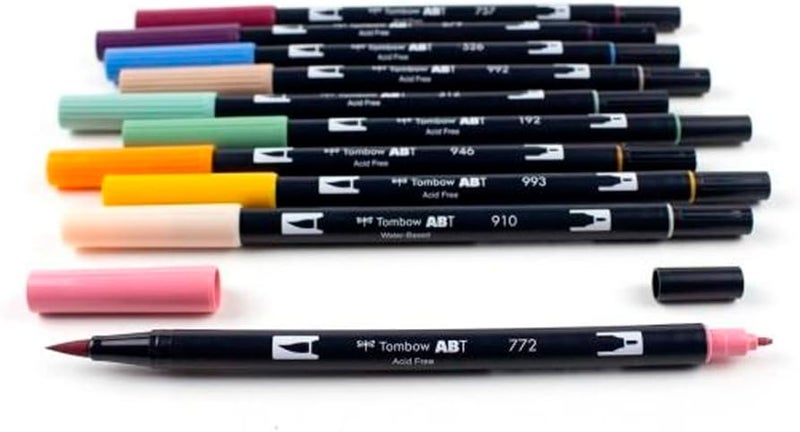 Tombow 56216 Dual Brush Pen Art Markers Cottage 10Pack Blendable Brush and Fine Tip Markers - Image 2
