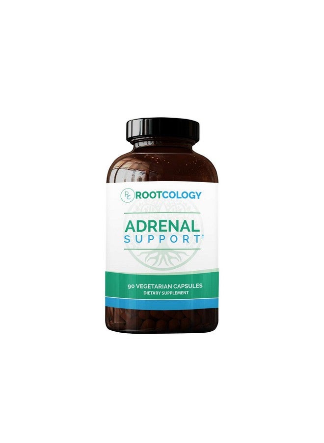 Rootcology Adrenal Support Adaptogenic Herbal Formula Supplement With Vitamin B6 Licorice + Nacetylltyrosine Comprehensive Daily Support For Better Focus (90 Capsules) - Image 2