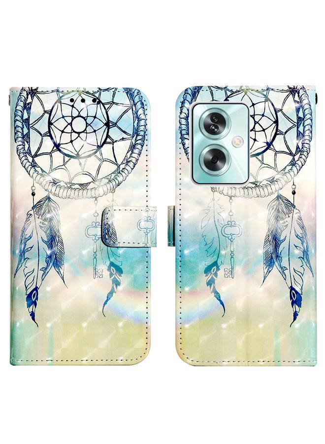 اس-توب جراب لهاتف OPPO A79 5G جراب هاتف جلدي قابل للطي أفقيًا برسومات ثلاثية الأبعاد - Image 3