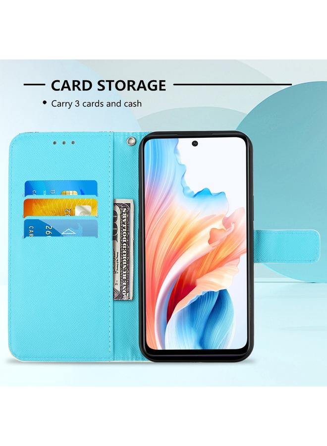 اس-توب جراب لهاتف OPPO A79 5G جراب هاتف جلدي قابل للطي أفقيًا برسومات ثلاثية الأبعاد - Image 5