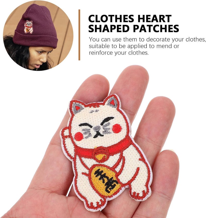 4pcs DIY Sewing Cat Patches Embroidered Appliques for Clothing Backpacks Jackets, Self-Adhesive Fabric Decorations for Crafts and Repair - Image 5