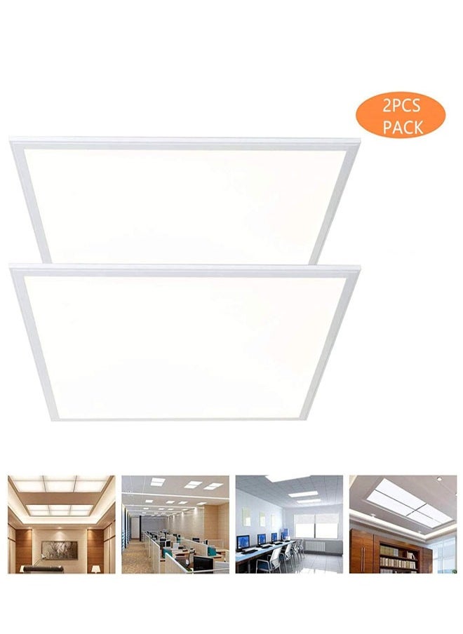 ALNAJM Lighting LED Panel Light 60x60 cm Warm White 3000K 2 Pcs  - Image 2