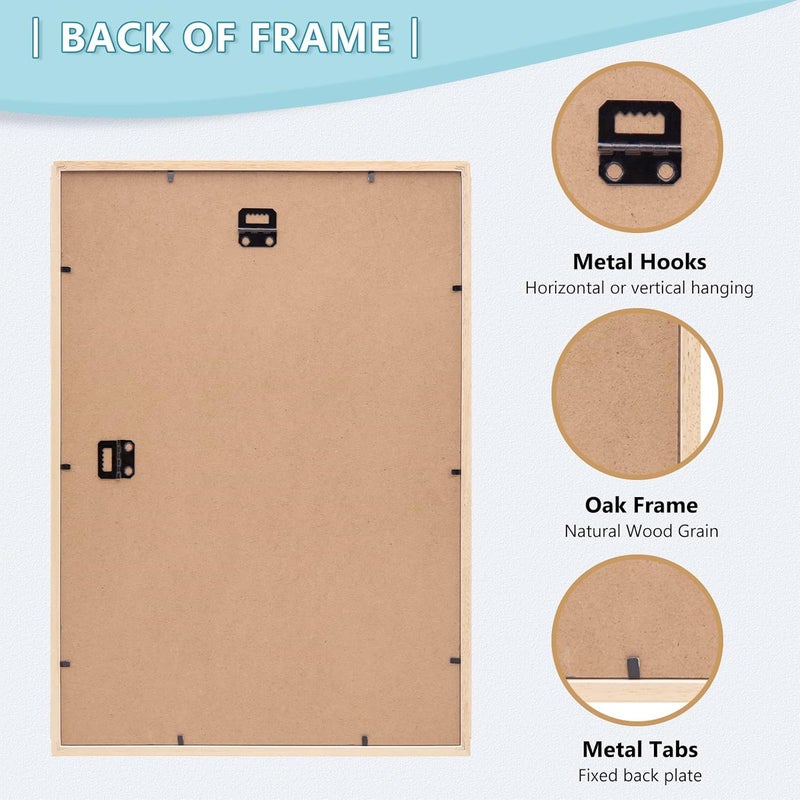 ATOBART مجموعة أطارات صور من ATOBART بأبعاد 11x14، مصنوعة من خشب أسود، تتكون من 4 أطارات، بأبعاد 8x10 مع وسادة أو 5x7 مع وسادتين، أو 11x14 بدون وسادة، مزودة بزجاج شفاف، مناسبة لعرض الصور، الملصقات، كهدايا لأعياد الميلاد أو عيد الميلاد، تتكون من 4 أطارات. - Image 4