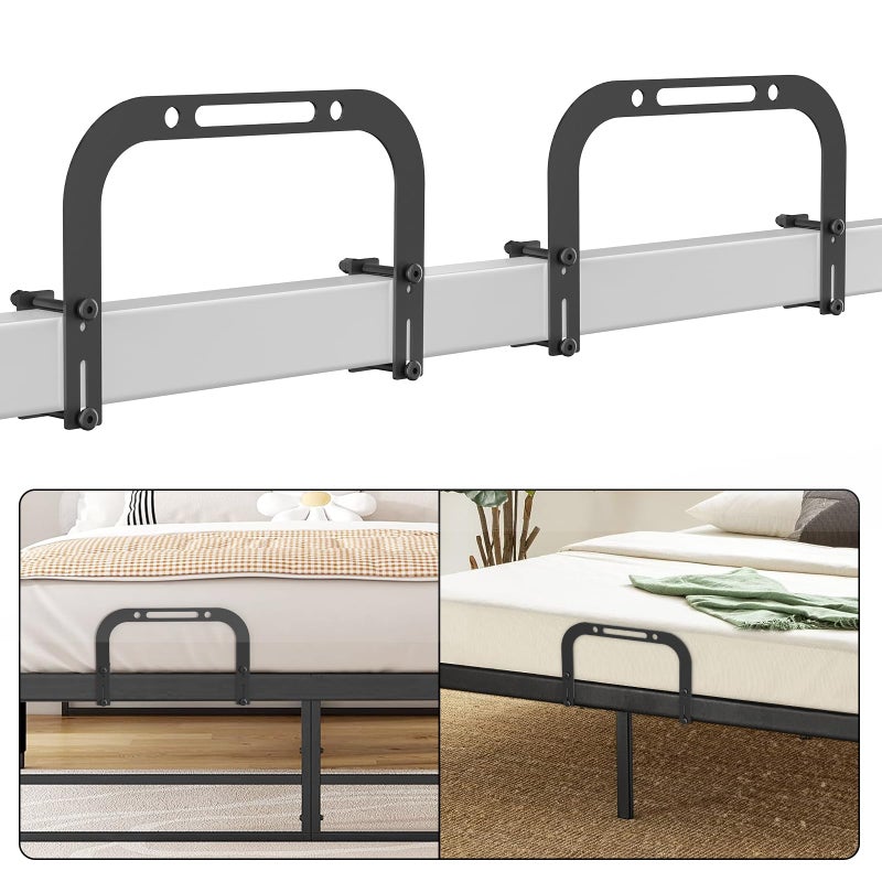 DELLAN Mattress Slide Stopper, DELLAN Non-Slip Gripper Retainer Bar, Mattress Holder for 1.5 "x 2.9" Bed Frame to Prevent Sliding (2 Pack) - Image 1