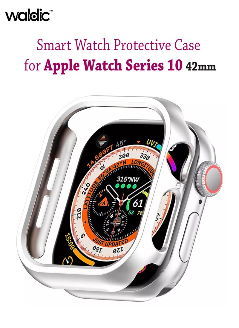 Waldic Apple Watch Series 10 46mm Protective Watch Case Cover for Watch Series 10  46mm - Silver  - Image 1