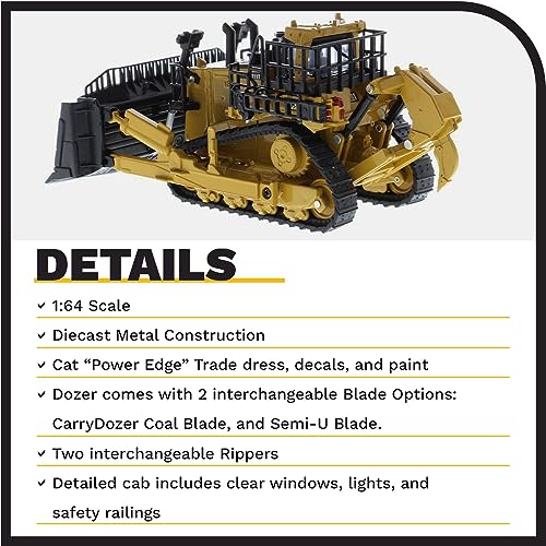 Diecast Masters 1/64 Caterpillar CAT D11 Dozer W/ 2 Blades and 2 Rear Rippers 85637 - Image 5