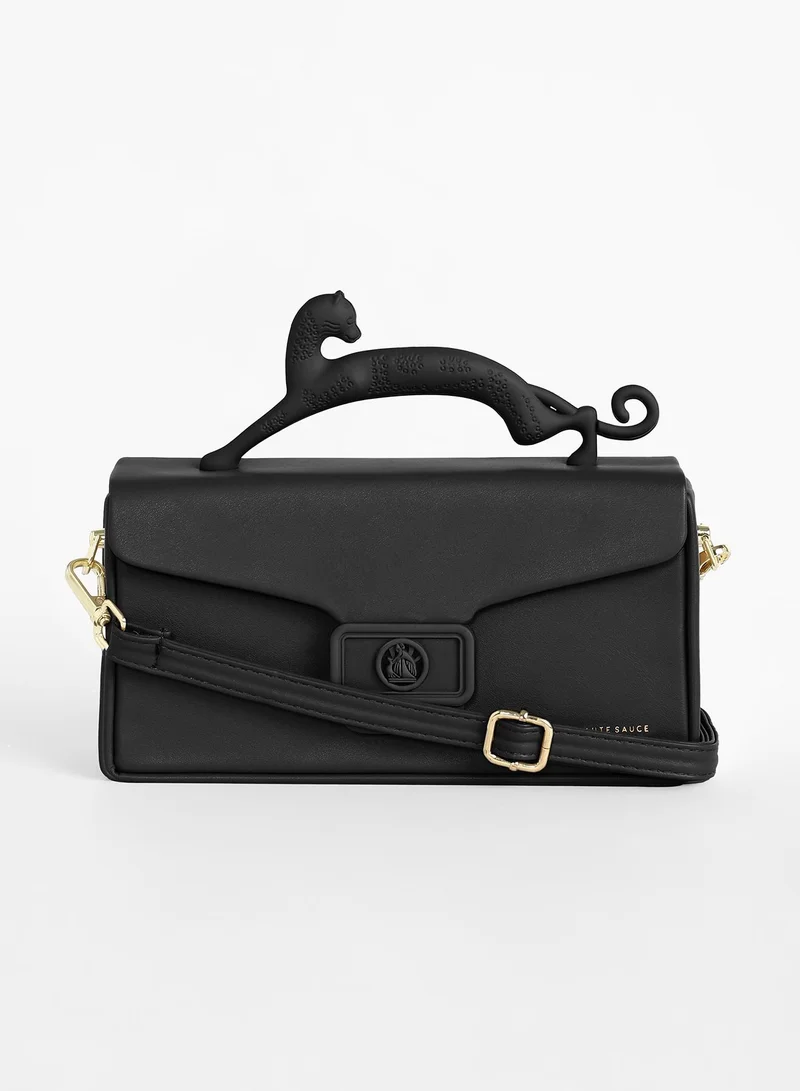 صوص هاوت حقيبة يد نسائية جاكوار فروست - أسود ليلي