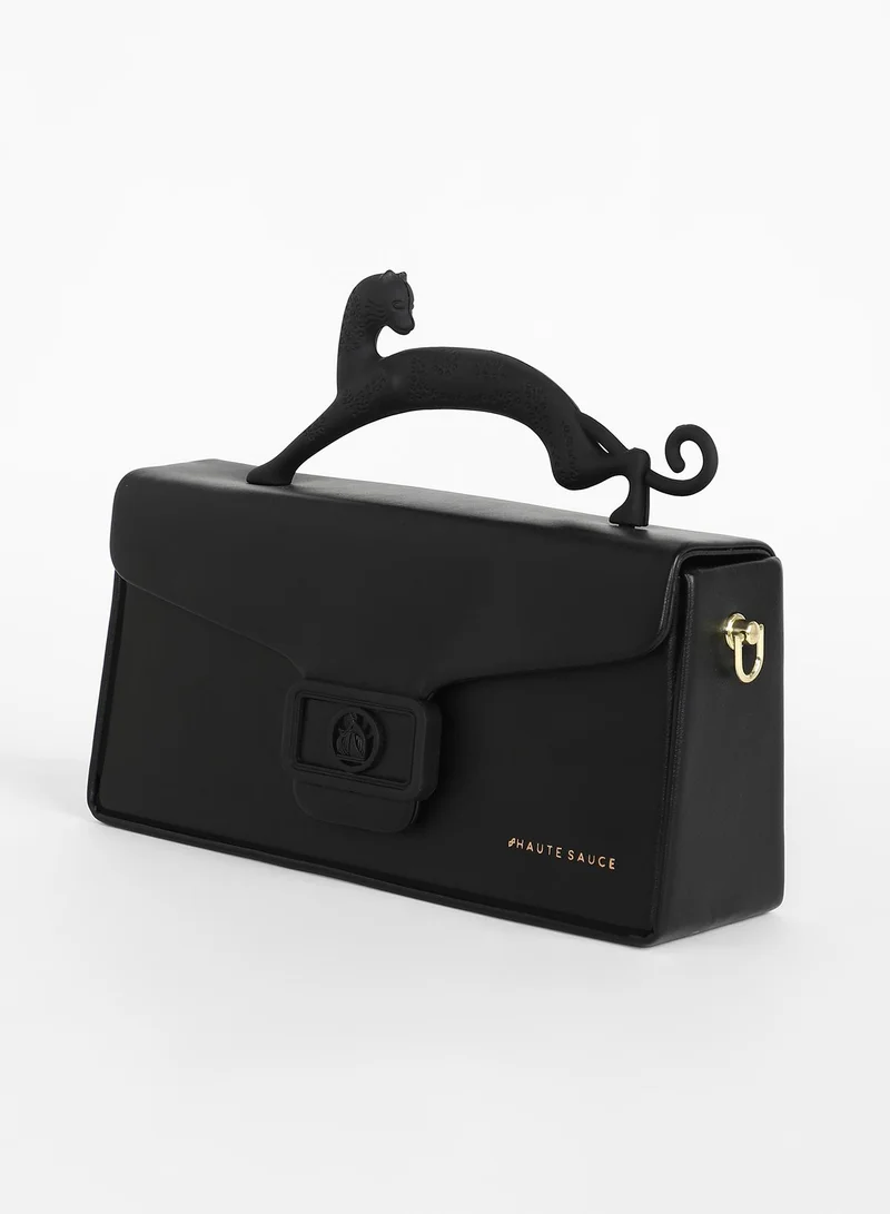 صوص هاوت حقيبة يد نسائية جاكوار فروست - أسود ليلي