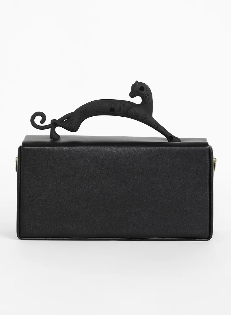 صوص هاوت حقيبة يد نسائية جاكوار فروست - أسود ليلي