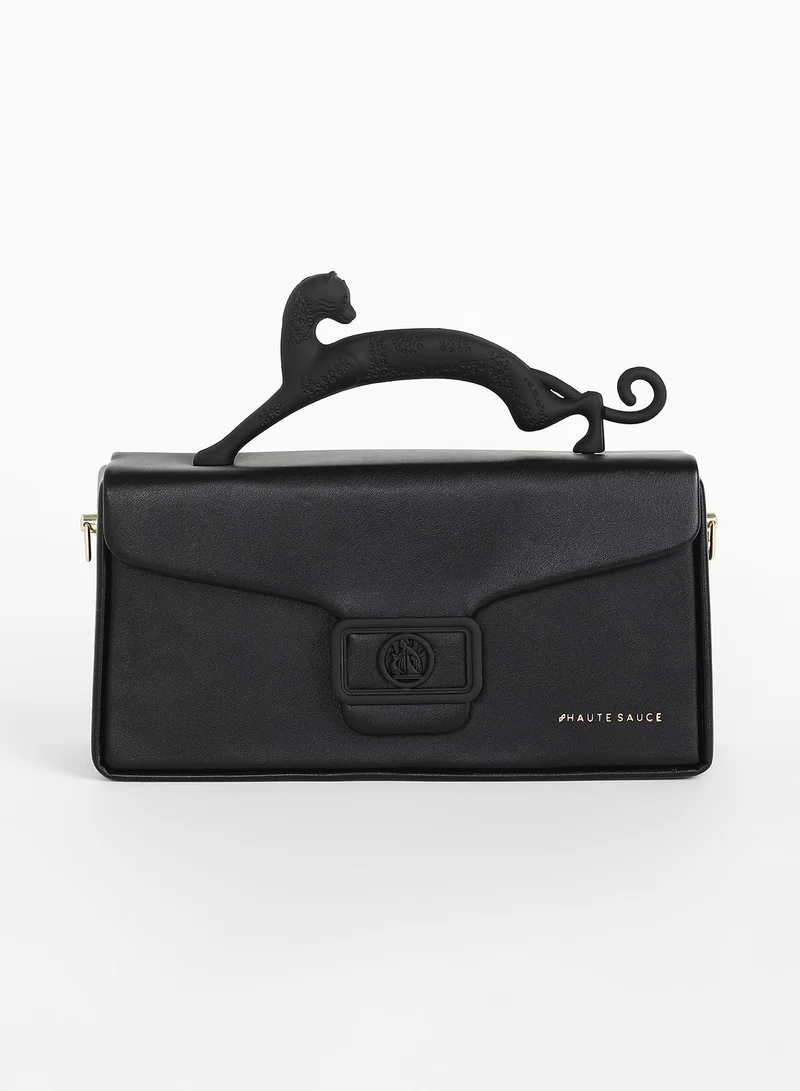 صوص هاوت حقيبة يد نسائية جاكوار فروست - أسود ليلي