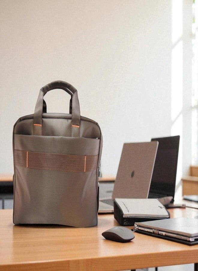 Brown Color Laptop Briefcase 15.6 Inch Business Office Bag Laptop Bag for Men Women - Image 4