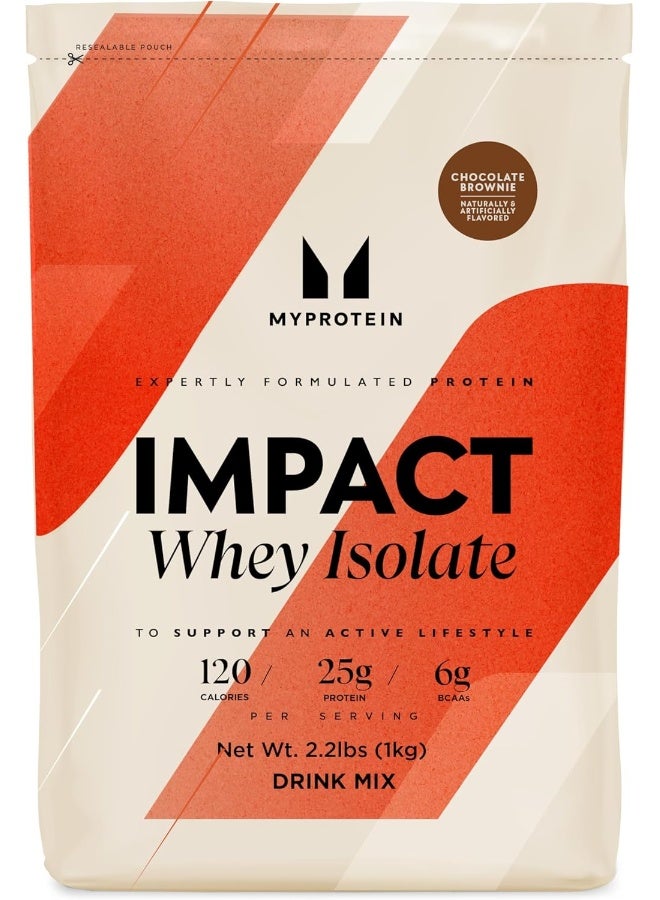 Myprotein ® Impact Whey Isolate Protein Powder Chocolate Brownie 2.2 Lb (40 Servings) - Image 1