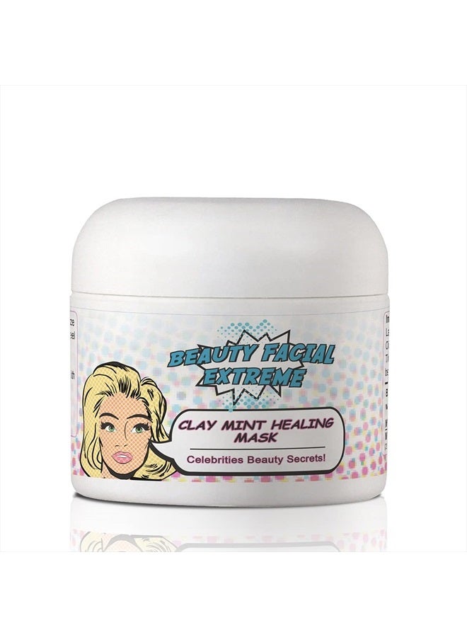 Acne Treatment Clay Mask- Clears Away Clogged Pores, Blackhead & Whitehead Pimples, Blemishes, Scars & Oily Skin for Face & Body. Ingredients Including Sulfur, Bentonite, Kaolin & Jojoba Oil.