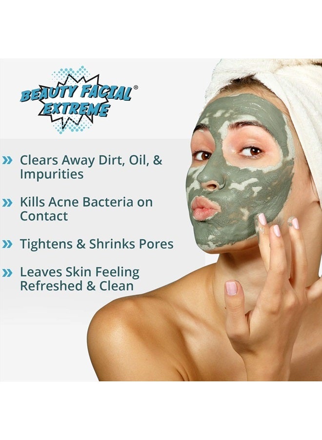 Acne Treatment Clay Mask- Clears Away Clogged Pores, Blackhead & Whitehead Pimples, Blemishes, Scars & Oily Skin for Face & Body. Ingredients Including Sulfur, Bentonite, Kaolin & Jojoba Oil.