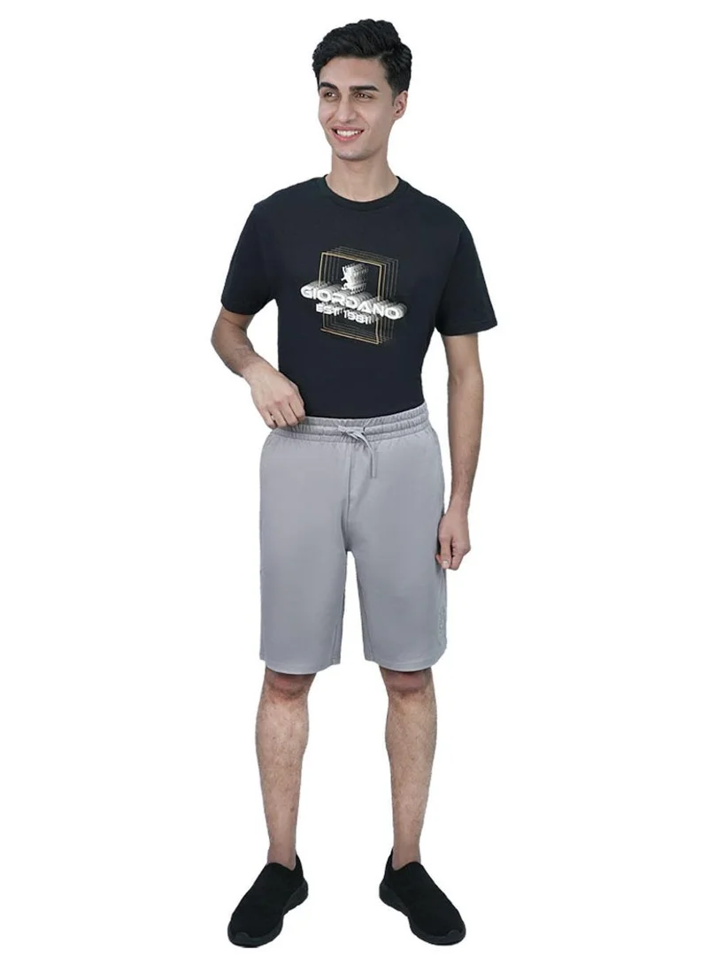 Giordano  Men Regular Interlock Embroidery Shorts for Men | Best Price UAE
