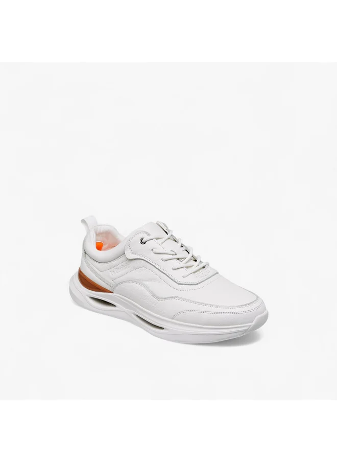 لو كونفورت Men Panelled Lace-Up Sneakers