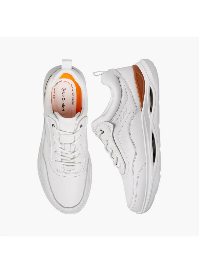 لو كونفورت Men Panelled Lace-Up Sneakers