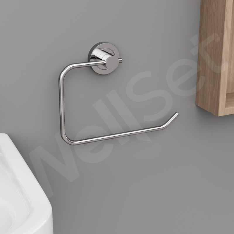 Well Set حلقة/حامل منشفة يد مدمجة من ويل سيت لحوض الغسيل وحامل مناديل للمطبخ (عبوة من 2 قطعة) - Image 5