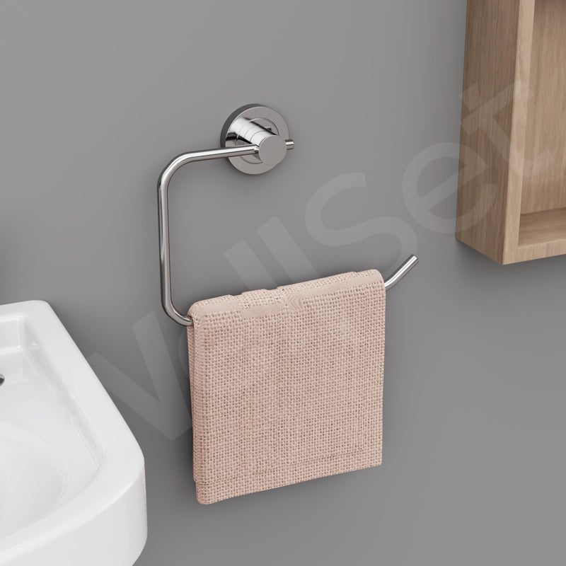 Well Set حلقة/حامل منشفة يد مدمجة من ويل سيت لحوض الغسيل وحامل مناديل للمطبخ (عبوة من 2 قطعة) - Image 3