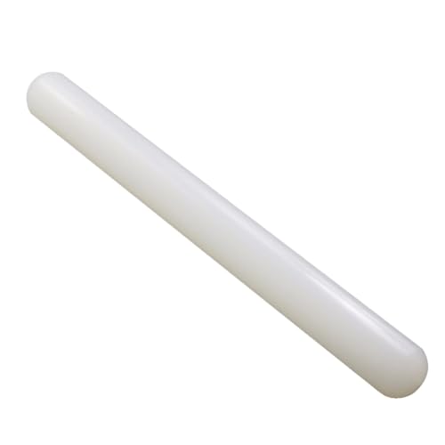 lasenersm 1 Piece PP Plastic Rolling Pin Fondant Rolling Pin NonStick Dough Roller Fondant Roller Pastry Roller Clay Roller Clay Rolling Pins for Dough Fondant Cookie Pastry Pizza Clay 23 x 25cm