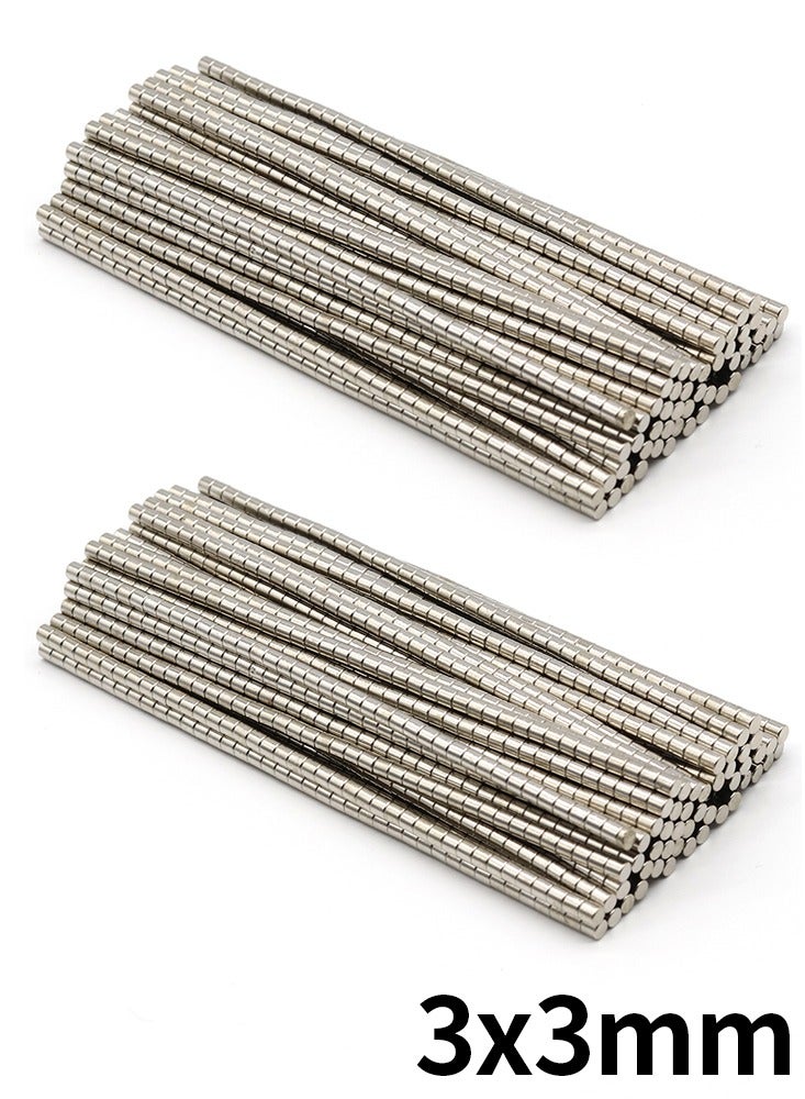 200pcs 0.12x0.12 inch Neodymium Magnet Round Permanent Magnetic Small NdFeB Refrigerator Magnets 3x3mm - Image 1