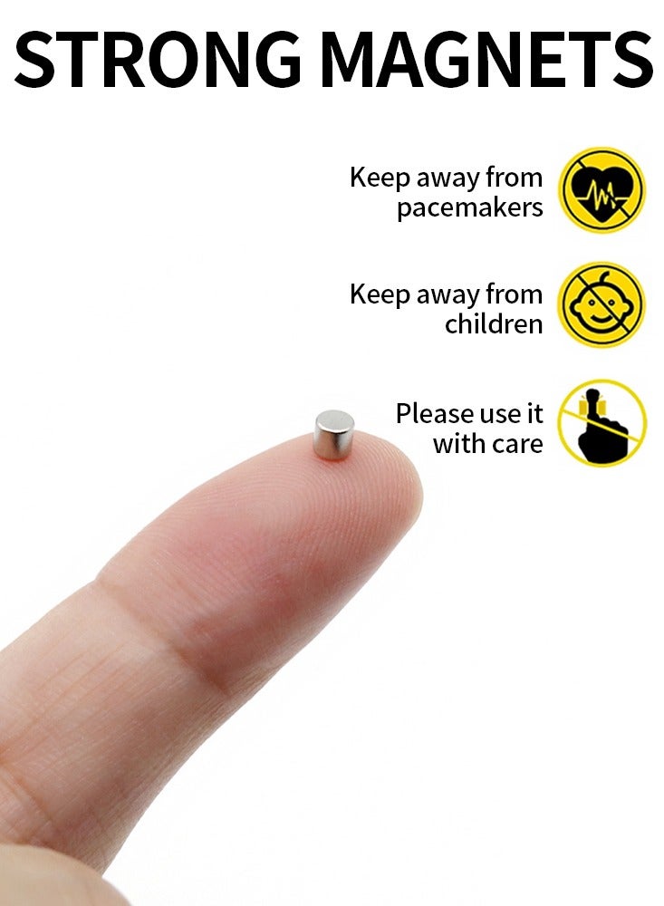 200pcs 0.12x0.12 inch Neodymium Magnet Round Permanent Magnetic Small NdFeB Refrigerator Magnets 3x3mm - Image 2