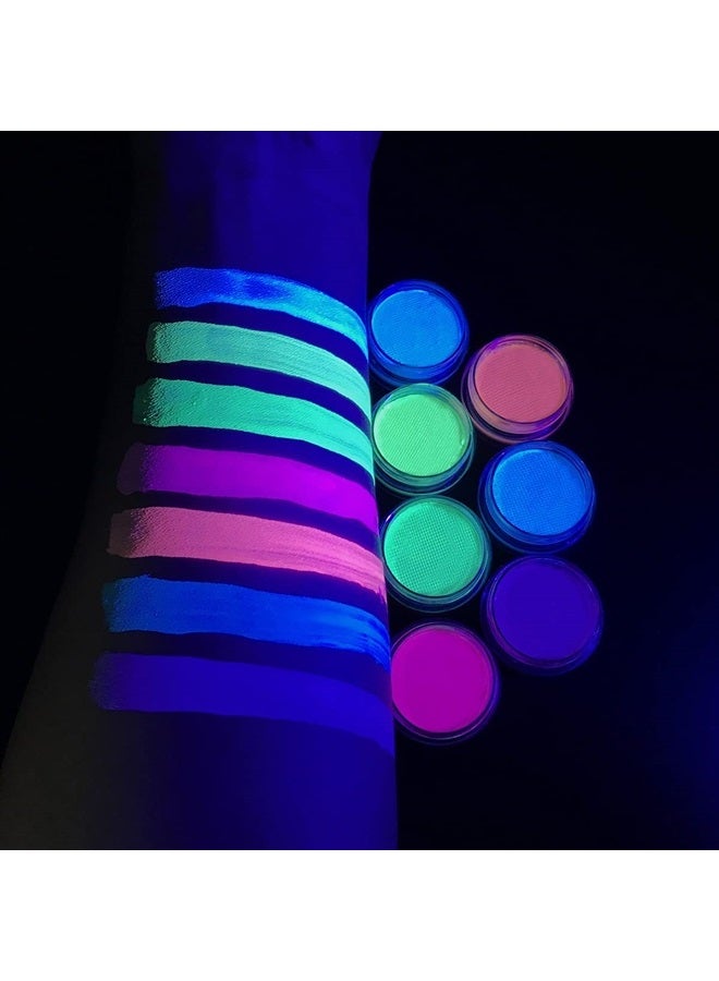 ONMAY Water Activated UV Reactive Hydra Eyeliner, 7 Color Aqua Eye Liner UV Glow Blacklight Body Face Paint Makeup Kit - Neon Bundle - Image 4