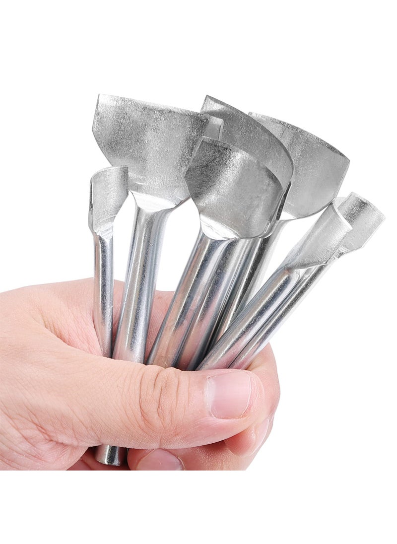 Caydo Caydo 7 Pieces Leather Craft Tools Half-Round Punch Arc-Shaped Leather Edge Cutter Punch for Crafting Strap Belt, Wallet and Bag DIY Handwork 10-40mm  - Image 5