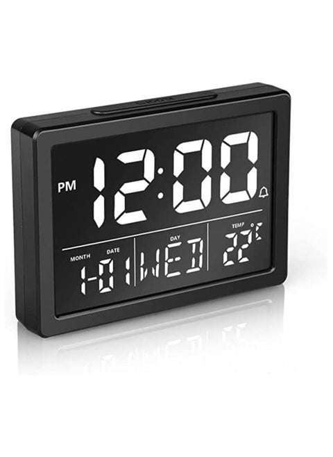 Large LED Digital Alarm Clock With USB Charger Ports Adjustable Size 6 Brightness Levels 12/24H Snooze Digit Display Bedroom Bed Desk