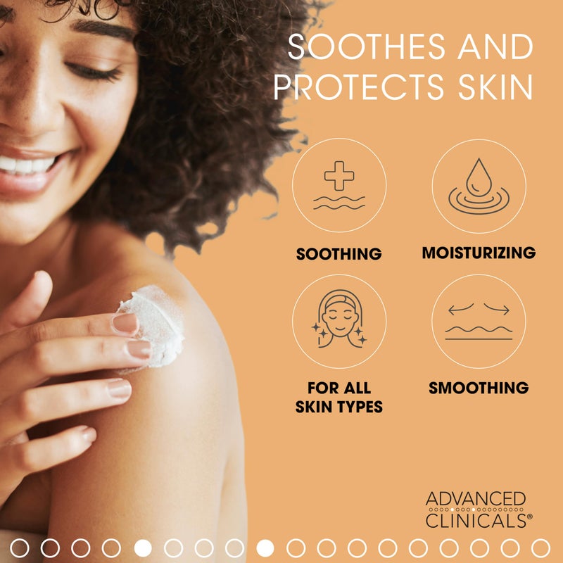 Advanced Clinicals Manuka Honey Body Cream For Women & Men | Body Butter Lotion For Extremely Dry Skin | Collagen Cream | Skincare Moisturizer Hydrating Balm Improves Look Of Aging Skin, 16Oz, 2-Pack - Image 4