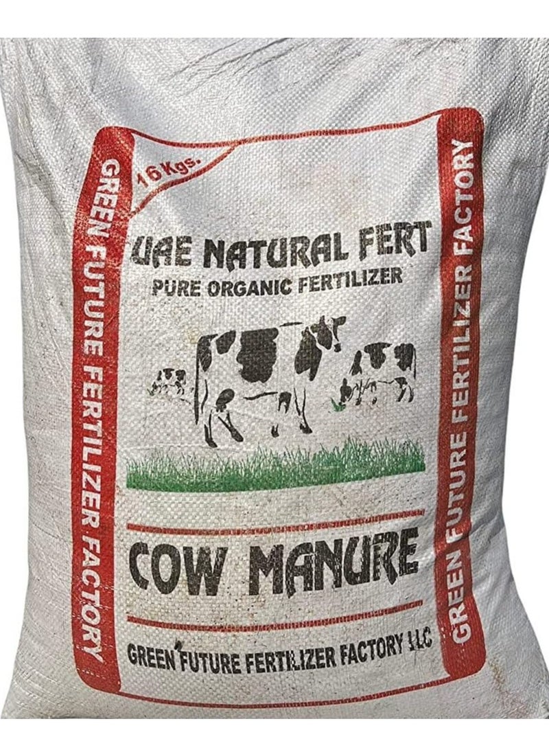 Green Future Generic Cow Manure 100% Natural Organic Fertilizer 16kg | Made In UAE - Image 1