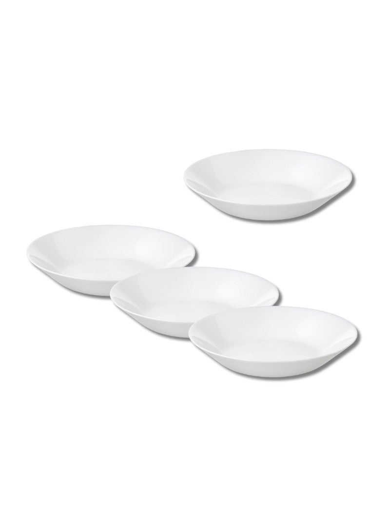 OFTAST Deep Plate, White, Set of 4, Durable & Elegant - Image 1