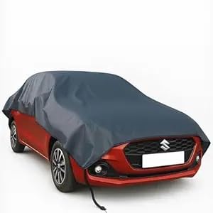FAMEXON Waterproof, Half Car Body Cover All Weather Protection Half Car Cover Outdoor Half Cover Rain Sun Uv Protection with Inner Side Ultra Soft Cotton 4 Layers (Fits On All Hatchback) - Image 1