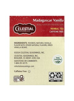 CELESTIAL SEASONINGS Celestial Seasonings, Herbal Tea, Madagascar Vanilla, Caffeine Free, 20 Tea Bags, 1.5 oz (42 g)  - Image 2