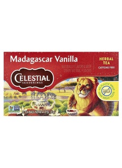 CELESTIAL SEASONINGS Celestial Seasonings, Herbal Tea, Madagascar Vanilla, Caffeine Free, 20 Tea Bags, 1.5 oz (42 g)  - Image 1