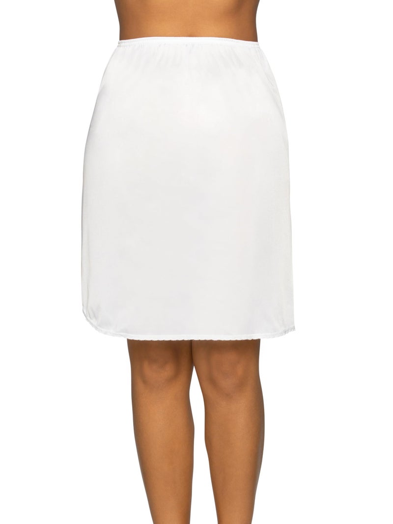 Vanity Fair Womens Anti-static Nylon For Under Dresses Half Slip, 22" Length - White, Large US - Image 1