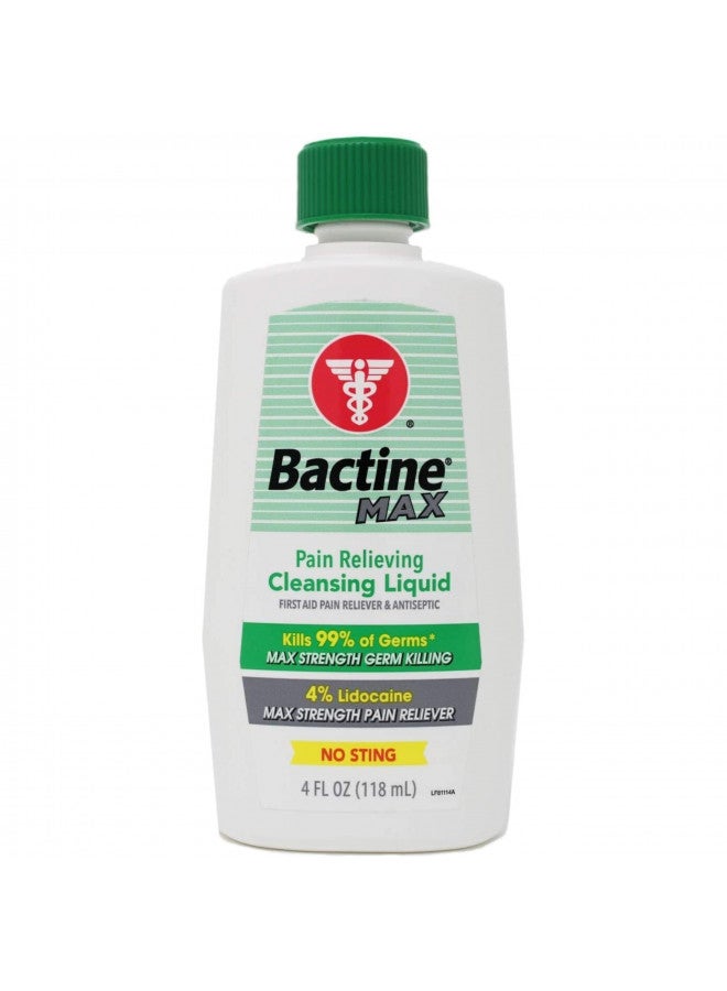 Bactine Max 4 oz Pain Relieving Liquid Pack of 5 - Image 1