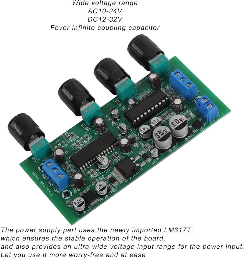 Copper Clad Laminate Preamplifier Tone Board Volume Control Bass Treble Balance Module - Image 2