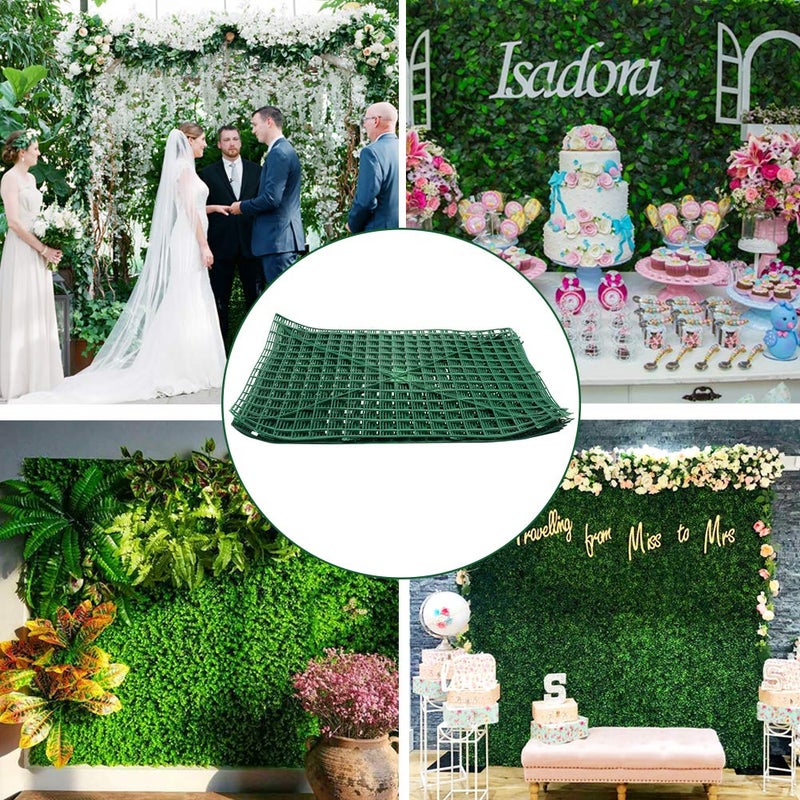 HONUTIGE 10 Pack Grid Plant Wall Frames, Plastic Frame for Flowers Wall Arches Backdrop DIY Decorative Fences Panel Wall Display for Artificial Flowers Plant Base - Image 3