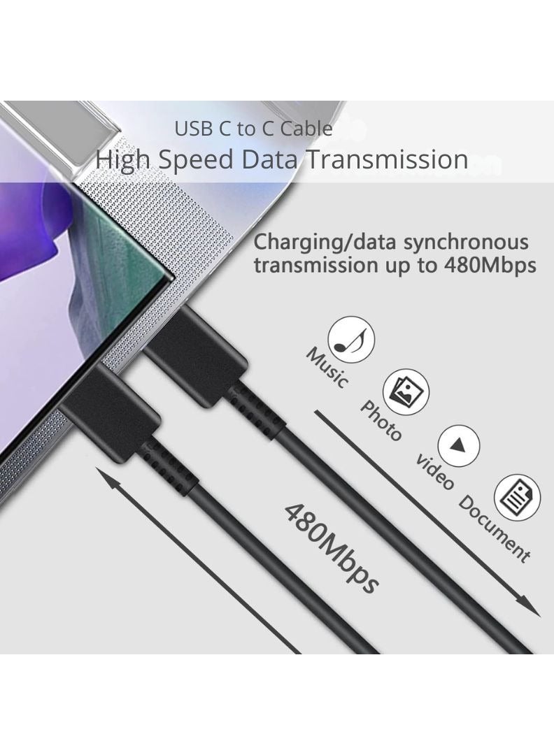 USB-C Super Fast Charging Charger with Type-C Cable – Compatible with S25, S24, S23, S22, S21, S20 Ultra and More - Image 2