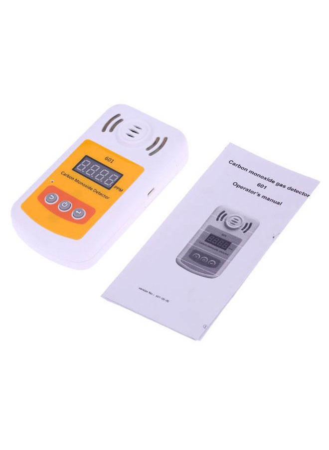 NIBEMINENT Portable Mini Carbon Monoxide Detector White/Yellow  - Image 3