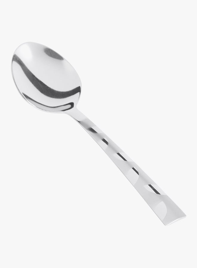 NIBEMINENT 24-Piece Stainless Steel Petals Cutlery Set Silver 26x15.5centimeter - Image 2