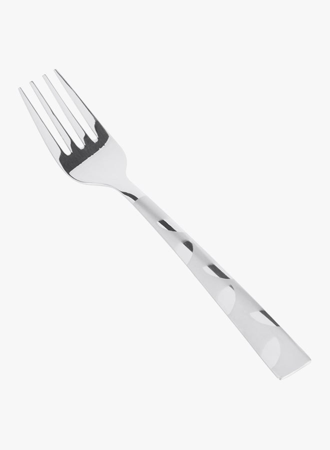 NIBEMINENT 24-Piece Stainless Steel Petals Cutlery Set Silver 26x15.5centimeter - Image 3